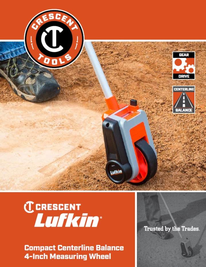 Compact Centerline Balance 4" Measuring Wheel Lufkin